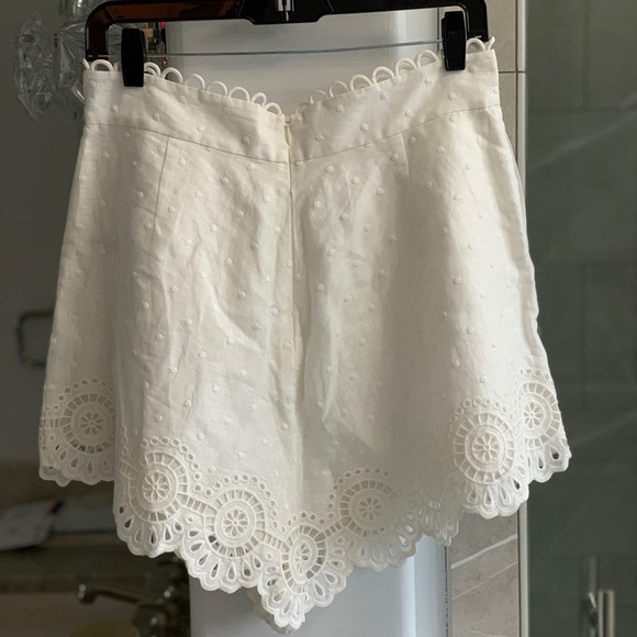 Zimmermann Bellitude Scalloped Eyelet Linen Shorts - Picture 4 of 14